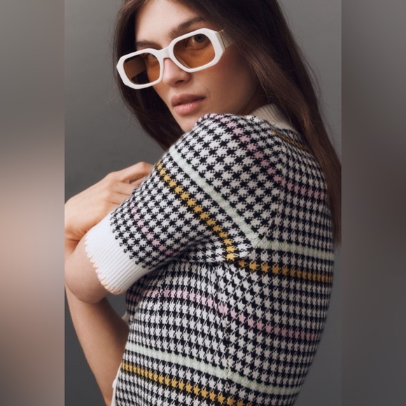 ✨ Anthropologie Buttondown Sweater Shift Mini Dress Sz M - Picture 3 of 10